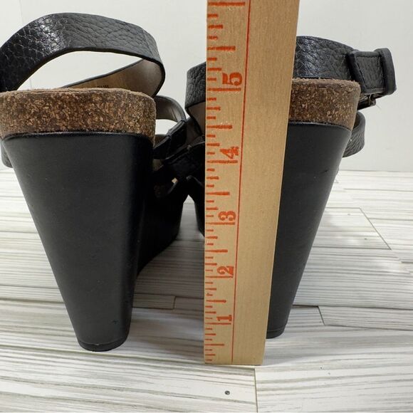 SAM EDELMAN NAYLA LEATHER WEDGES SANDAL 9.5 - Picture 15 of 16